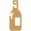 Bouteille de vin pétillant offerte